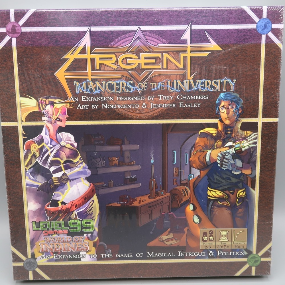 Argent Mancers of the University Expansion to Magical Intrigue Politics Game new